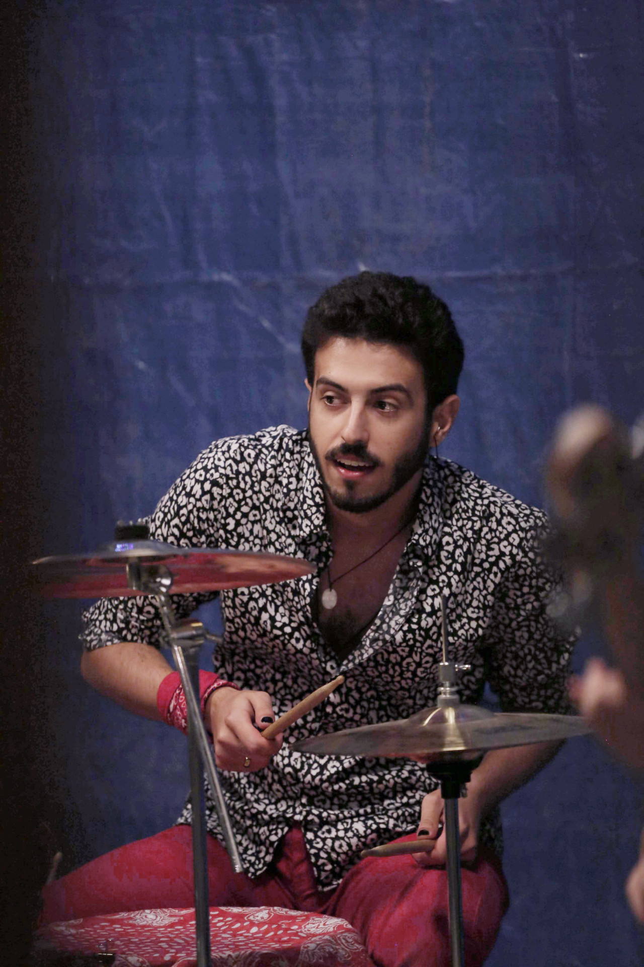 :Papille Gustative live at Lucrezia, andy playing guitar