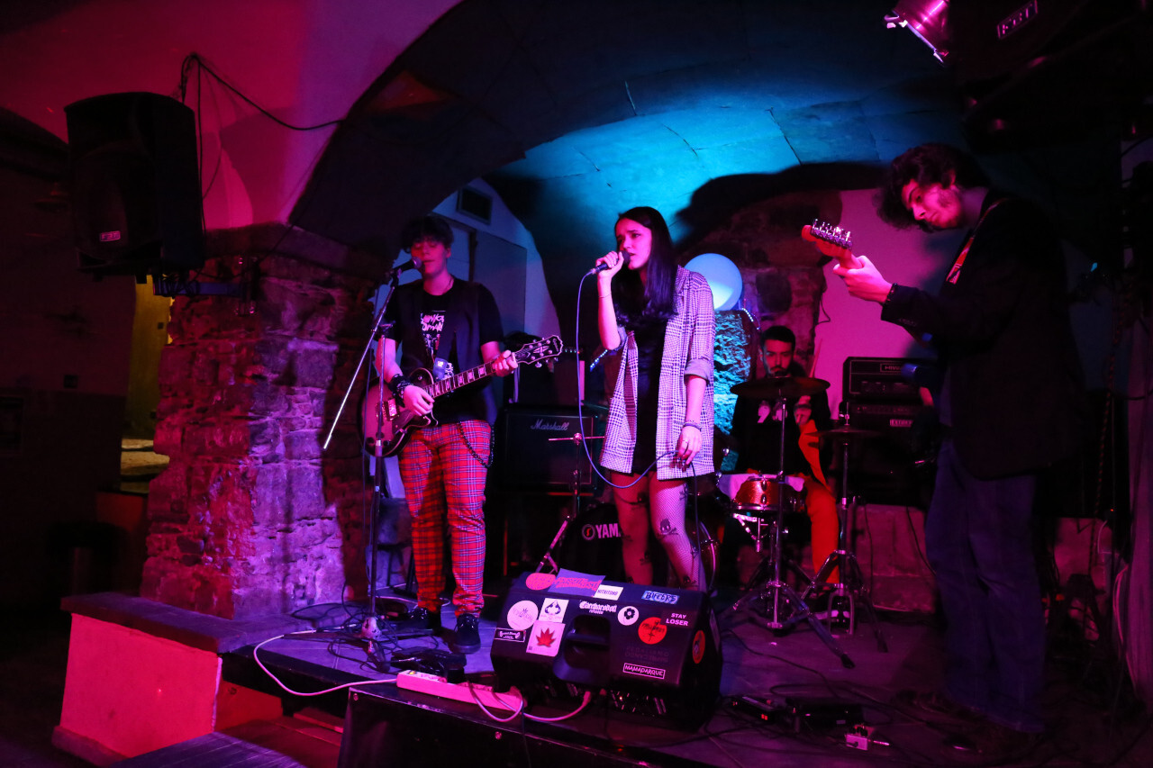 :Papille Gustative live at Lucrezia, guitar pedals